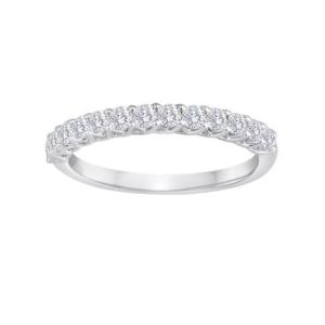 TWO By London Platinum 13 Diamond Weave Wedding Band