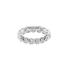 Norman Silverman Platinum 15 Round Diamond Eternity Band 4.65cts