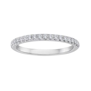 TWO By London 14k White Gold 15 Pave Diamond Band