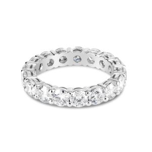 Norman Silverman Platinum 17 Round Diamond Eternity Band 4.09cts