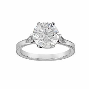 Erika Winters Grace Petals Platinum 6 Prong Setting with 0.12cts Diamonds