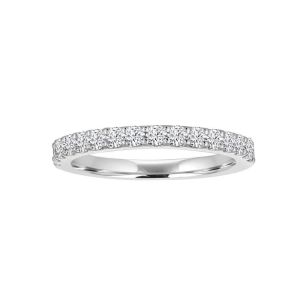 TWO By London 14k White Gold Shared Prong Diamond Band