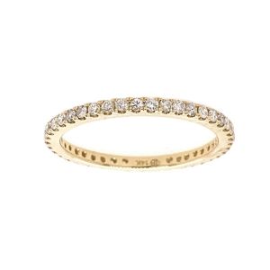 TWO By London 14k Yellow Gold Diamond Eternity Band