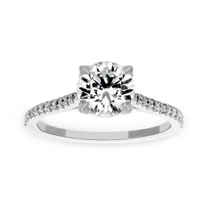 Michael B. Royal Paris Round Solitaire Engagement Ring