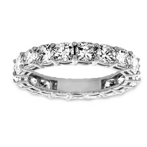 Martin Flyer Cushion Cut Three And Half Carat Diamond Eternity Band
