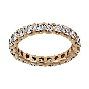 Henri Daussi Diamond Eternity Shared Prong Band