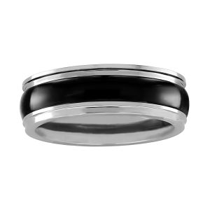 TWO by London Two Tone 6.3mm Wedding Band