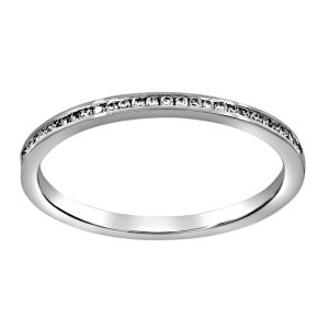 Henri Daussi Thin Diamond Half Band