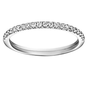 TWO by London Half Pave Diamond Wedding Band